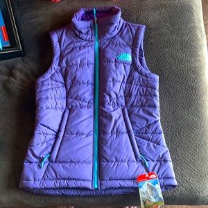 Brand new, never worn, purple North Face vest